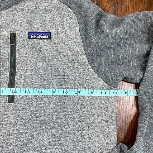 Patagonia Men’s Better Sweater Quarter Zip Pullover Fleece Gray Small - Picture 8 of 11